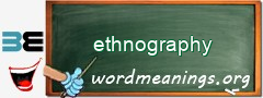 WordMeaning blackboard for ethnography